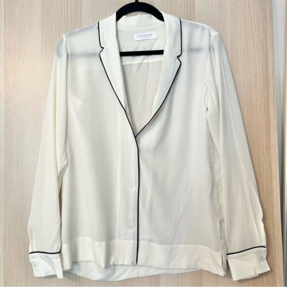 Everlane 100% Silk Button Down Shirt